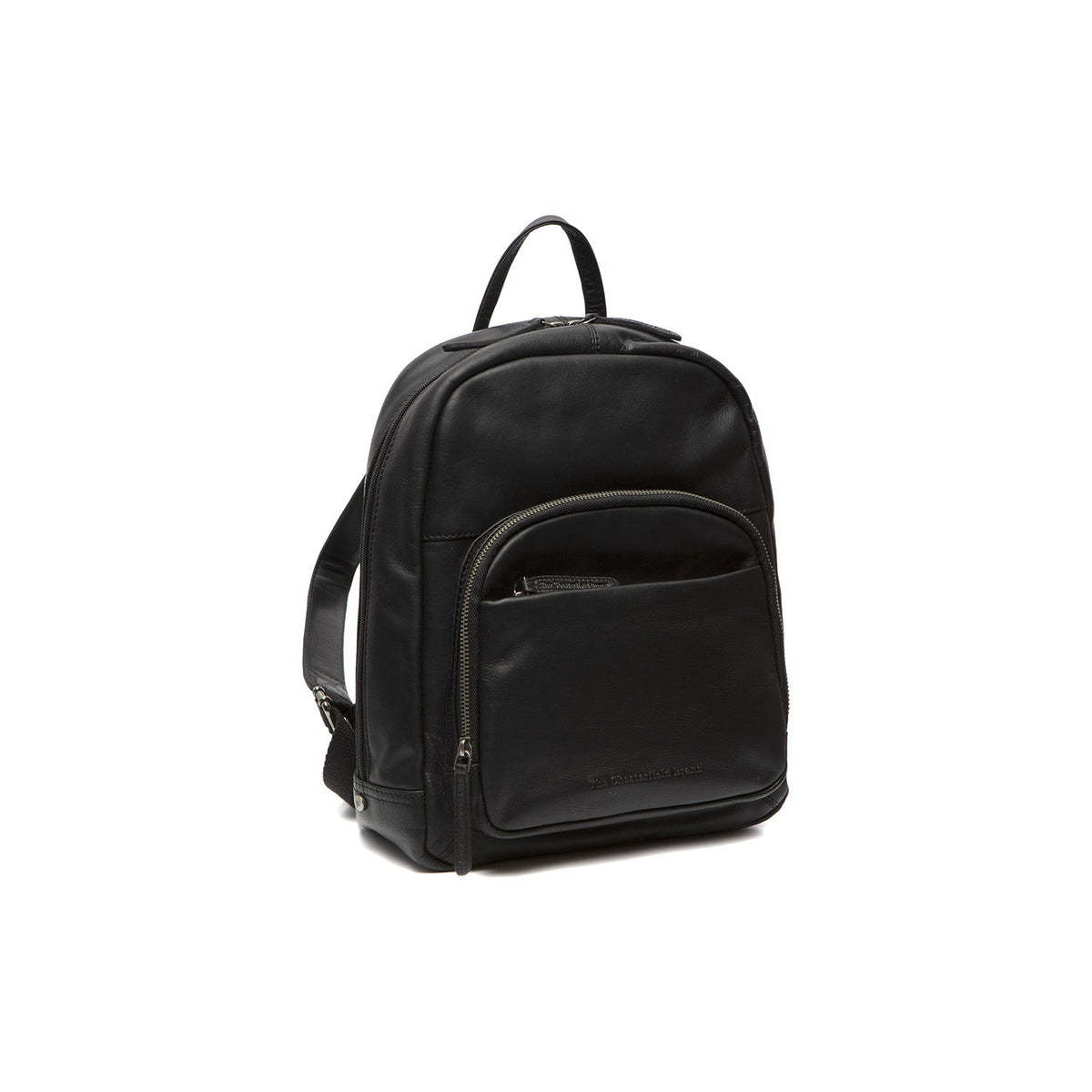 Santana Full-Grain Leather Backpack pour Femme in Tan 100% Full-Grain Leather - Full Exterior Front Profile View | Acheter en ligne