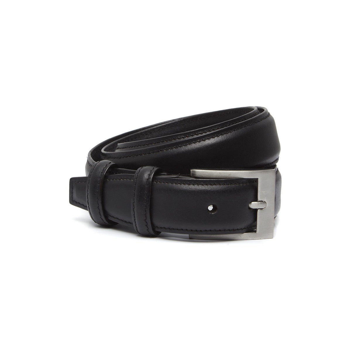 Elliot Full-Grain Ceinture en Cuir pour Homme in Classic 100% Full-Grain Leather - Full Exterior Front Profile View | Acheter en ligne