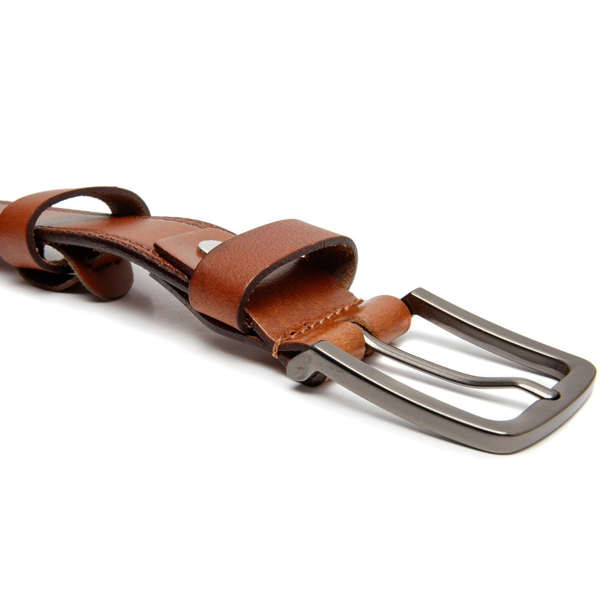Manovo Full-Grain Ceinture en Cuir pour Homme – Vue produit alternative 2