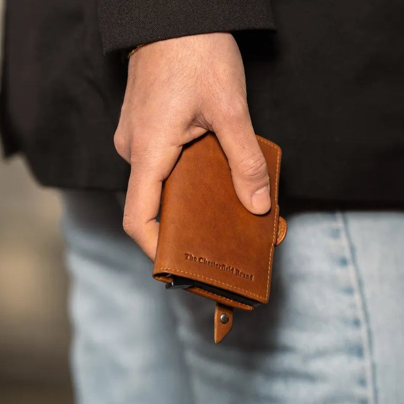 Lagos Full-Grain Leather Card Holder pour Femme – Vue produit alternative 2