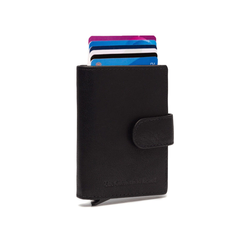 Prague Full-Grain Leather Card Holder pour Femme