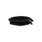 
Solid Antique Brass Hardware & Heavy-Duty Dual Zipper Detail on Ellon Sac besace en cuir pleine fleur