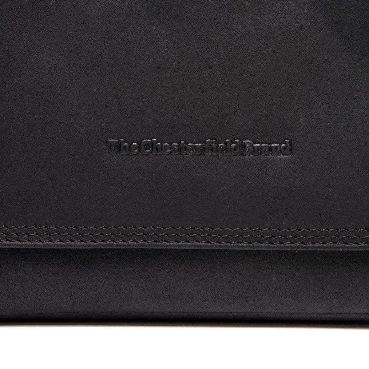 Classic 100% Full-Grain leather Bag - Rear Perspective Showing Reinforced Leather Straps &amp; Stitching