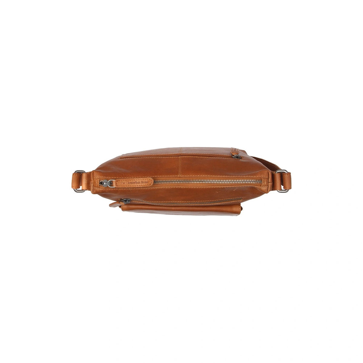 Cognac Leather Crossbody Bag Hailey, detail view 1