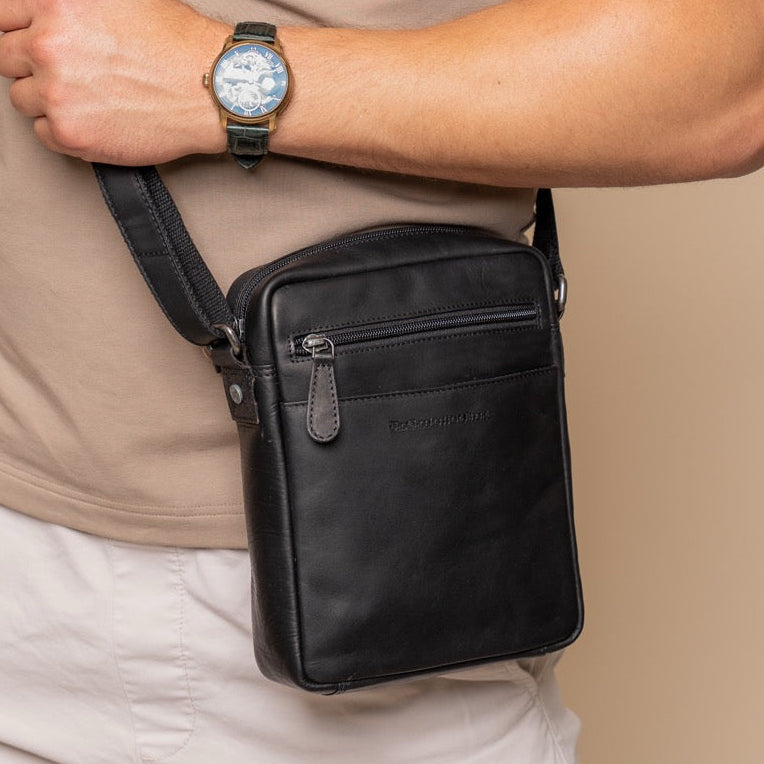 Laveno Full-Grain Leather Crossbody Bag pour Homme