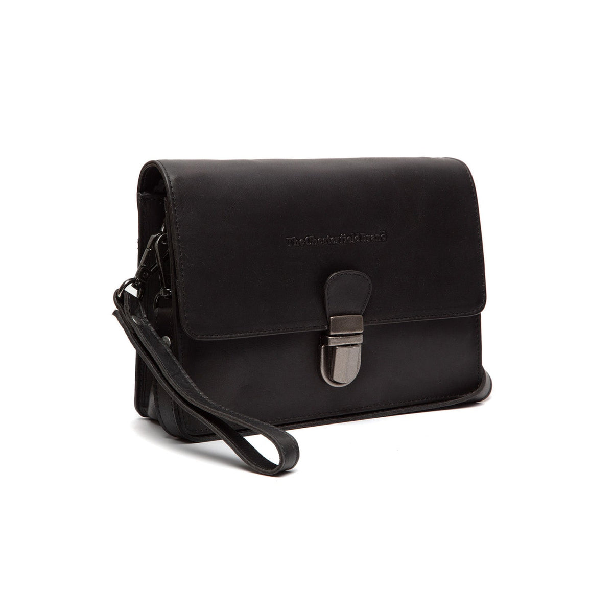 
Lucca Sac besace en cuir pleine fleur en cuir pleine fleur véritable 100% - Full Exterior Vue de face & silhouette ajustée | Acheter en ligne