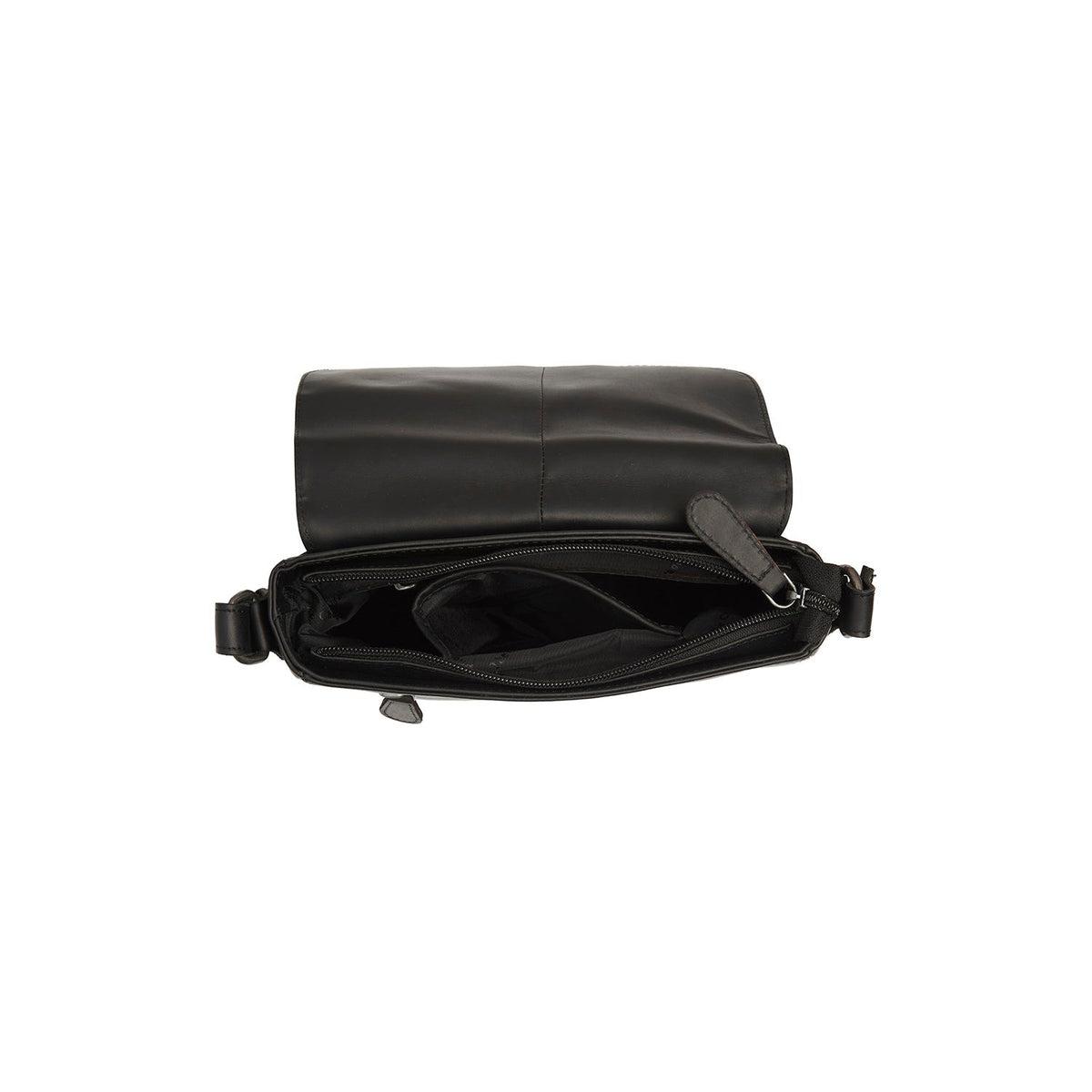Solid Antique Brass Hardware &amp; Heavy-Duty Dual Zipper Detail on Lucian Full-Grain Leather Crossbody Bag pour Femme