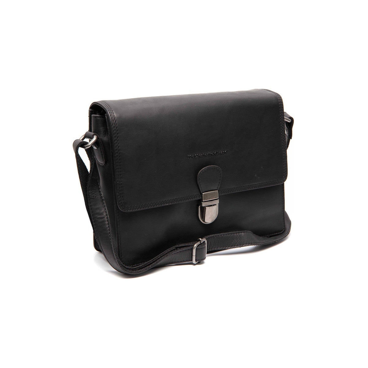 
Lunor Sac besace en cuir pleine fleur en cuir pleine fleur véritable 100% - Full Exterior Vue de face & silhouette ajustée | Acheter en ligne