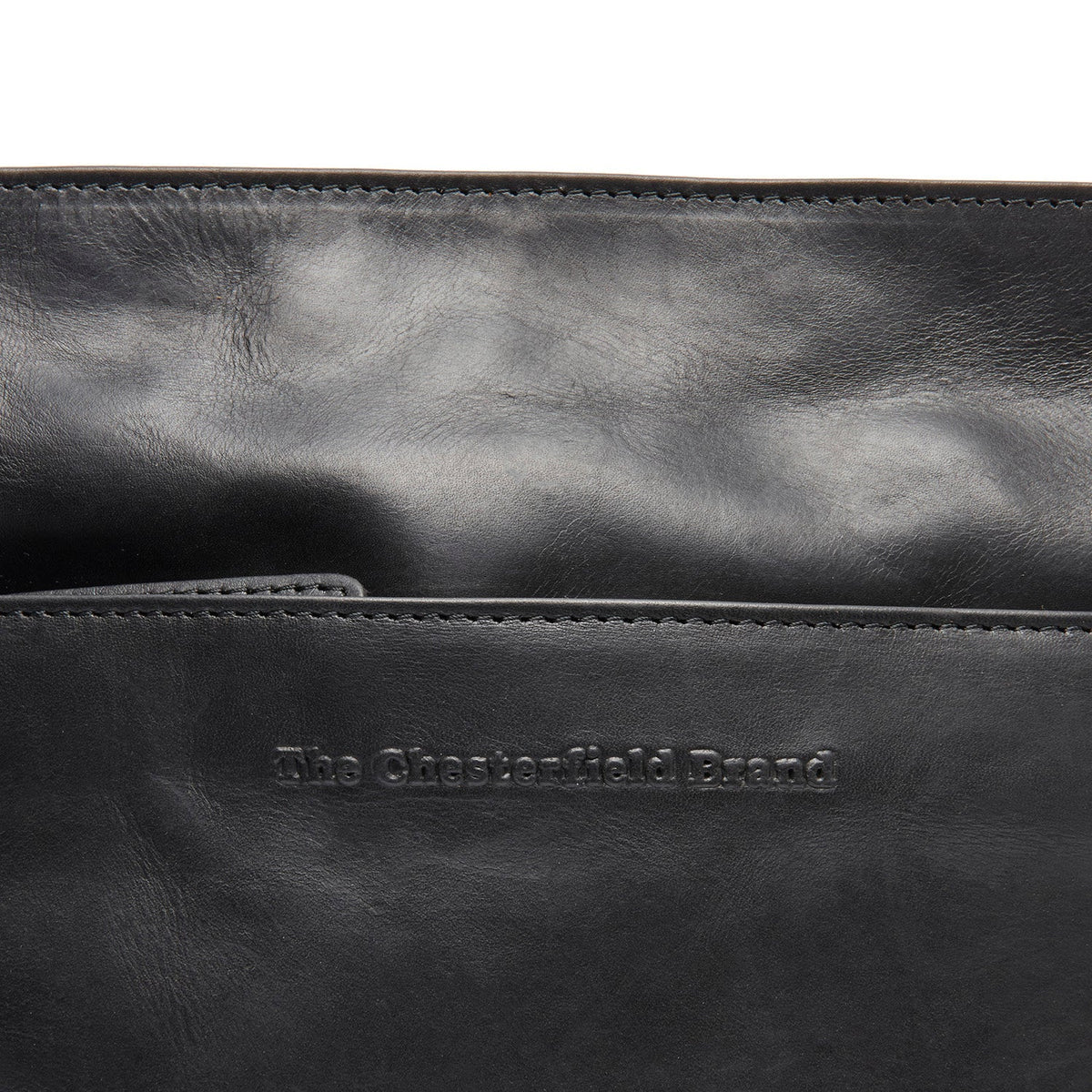 
Classic 100% Full-Grain leather Bag - Perspective arrière montrant les bretelles en cuir renforcées