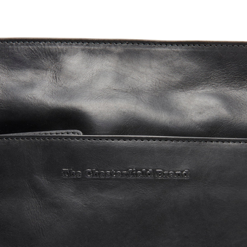 Lunton Sac besace en cuir pleine fleur