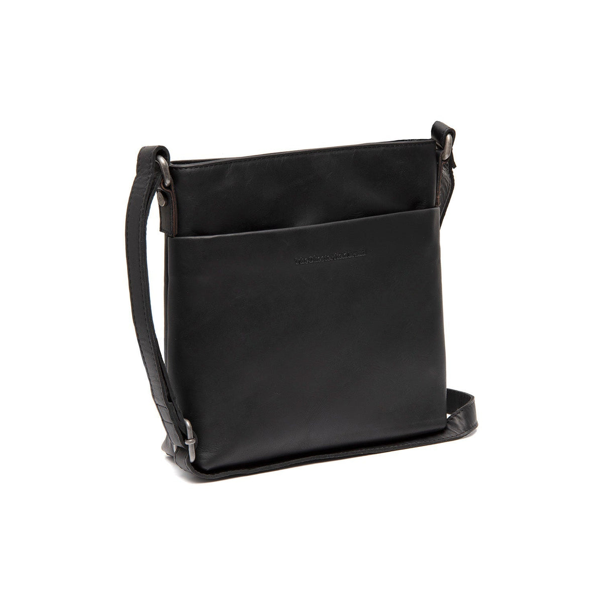 Navene Full-Grain Leather Crossbody Bag pour Femme in Classic 100% Full-Grain Leather - Full Exterior Front Profile View | Acheter en ligne