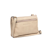 Osaka Full-Grain Leather Crossbody Bag pour Femme in Classic 100% Full-Grain Leather - Full Exterior Front Profile View | Acheter en ligne