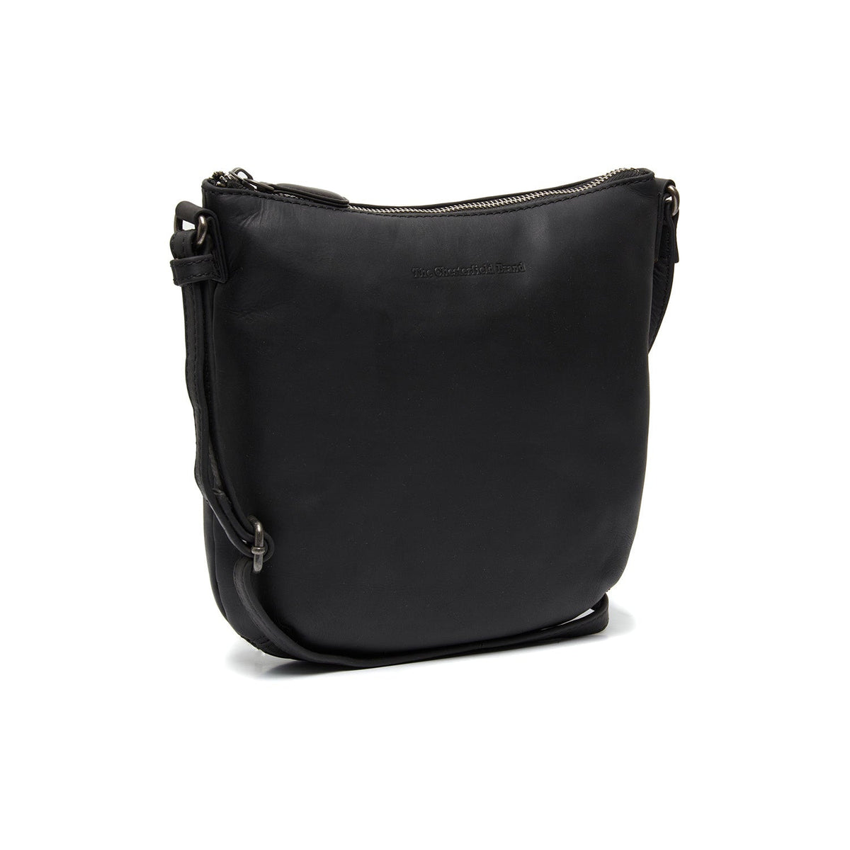 Redding Full-Grain Leather Crossbody Bag in Red 100% Full-Grain Leather - Full Exterior Front Profile View | Acheter en ligne