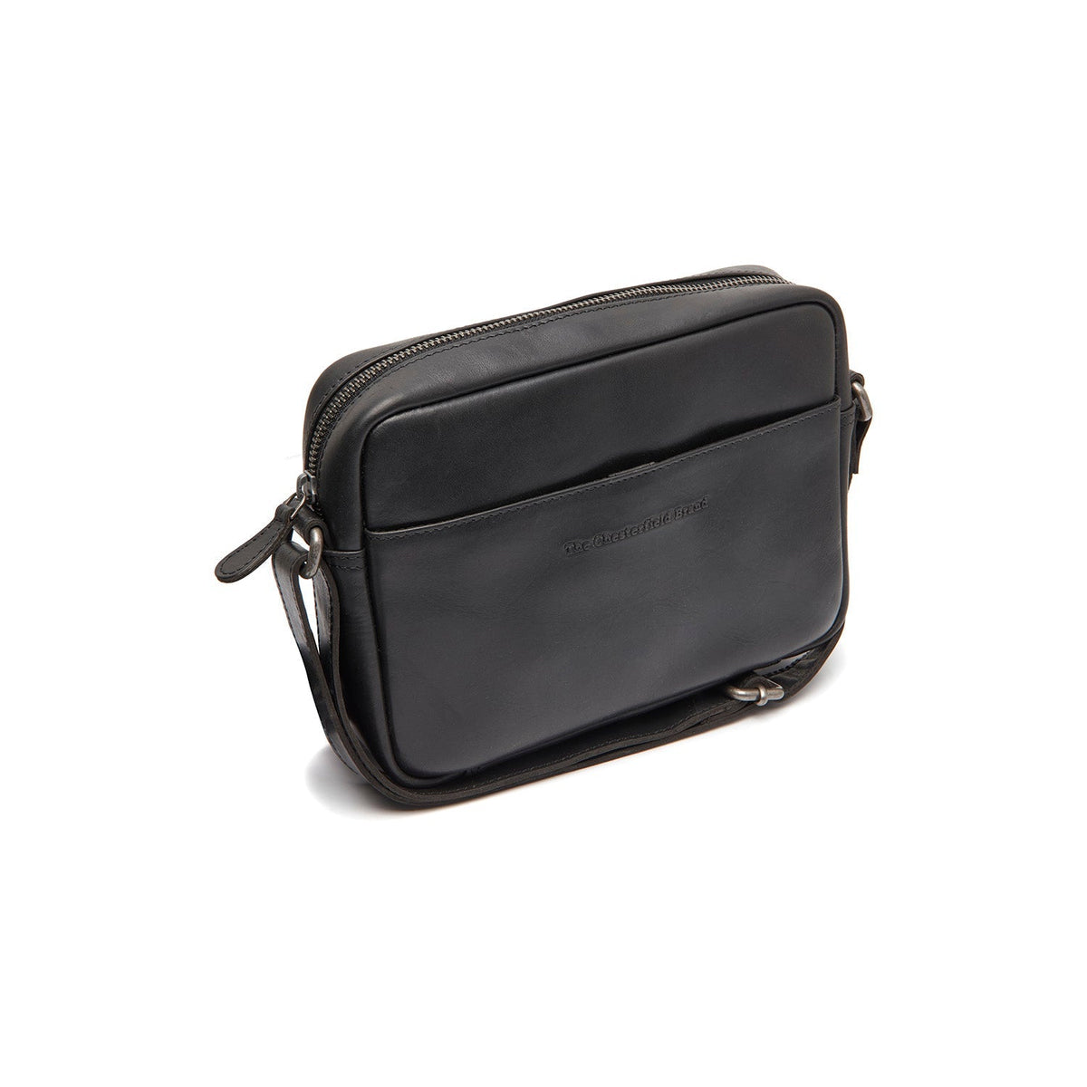 Westmere Full-Grain Leather Crossbody Bag pour Femme in Classic 100% Full-Grain Leather - Full Exterior Front Profile View | Acheter en ligne