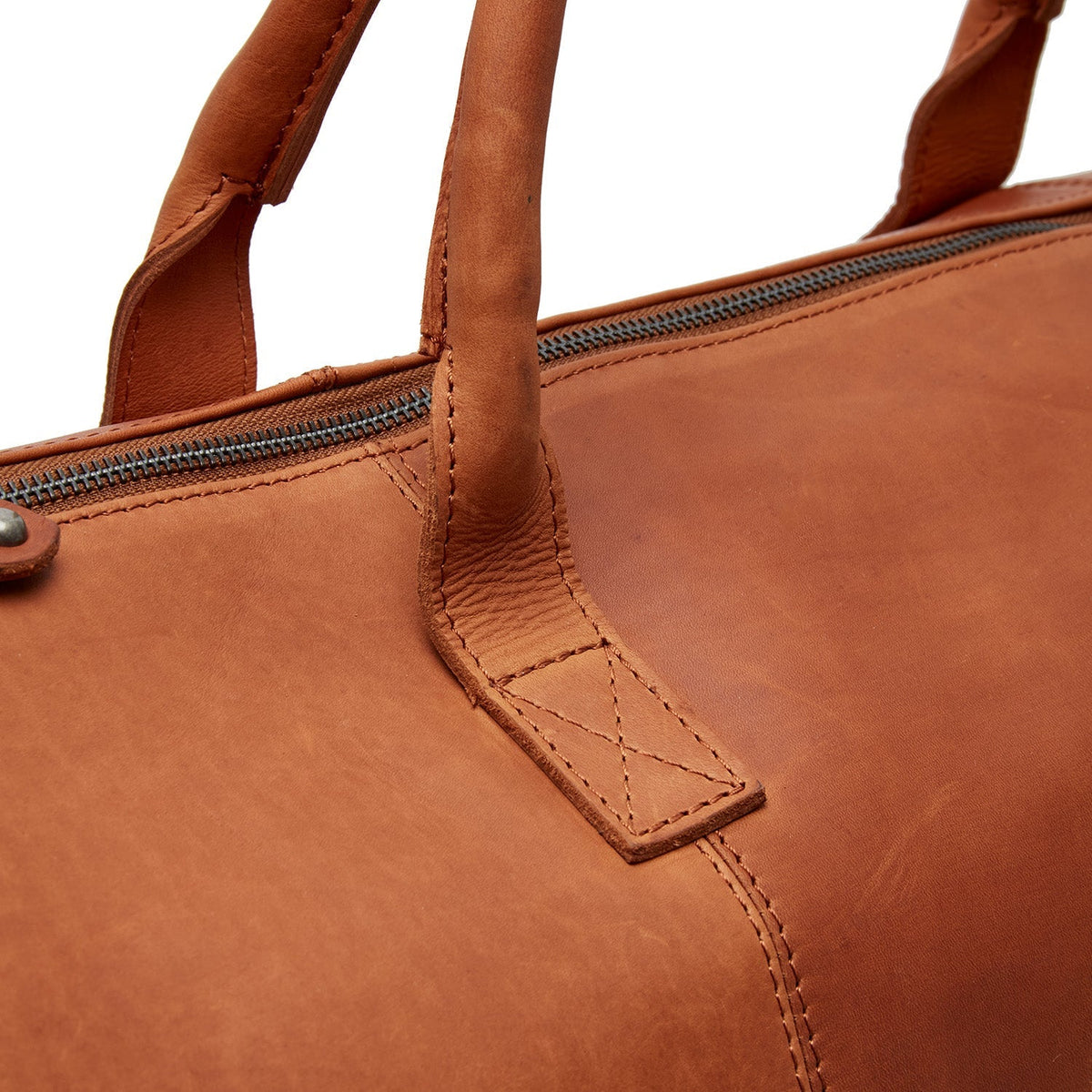 Cognac Leather Garment Bag Finlay pour Femme, detail view 1