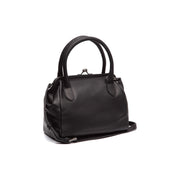 Chili Full-Grain Leather Handbag pour Femme in Classic 100% Full-Grain Leather - Vue de face &amp; silhouette ajustée | Acheter en ligne