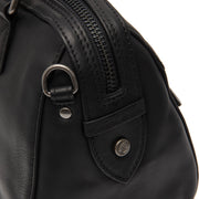 Vue détaillée of Classic Collar &amp; Heavy-Duty Zipper Hardware on Dalford Full-Grain Leather Handbag pour Femme
