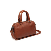 Tailored Rib Cuffs &amp; Hem Craftsmanship Construction Detail on Dalford Full-Grain Leather Handbag pour Femme