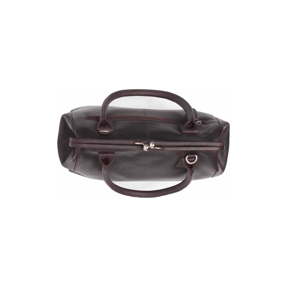 Brown Leather Handbag Dorin, detail view 3
