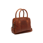 Tailored Rib Cuffs &amp; Hem Craftsmanship Construction Detail on Ezra Full-Grain Leather Handbag pour Femme