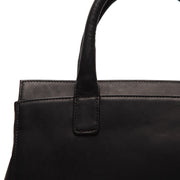 
Vue détaillée of Classic Collar & Heavy-Duty Zipper Hardware on Garda Sac à main en cuir pleine fleur