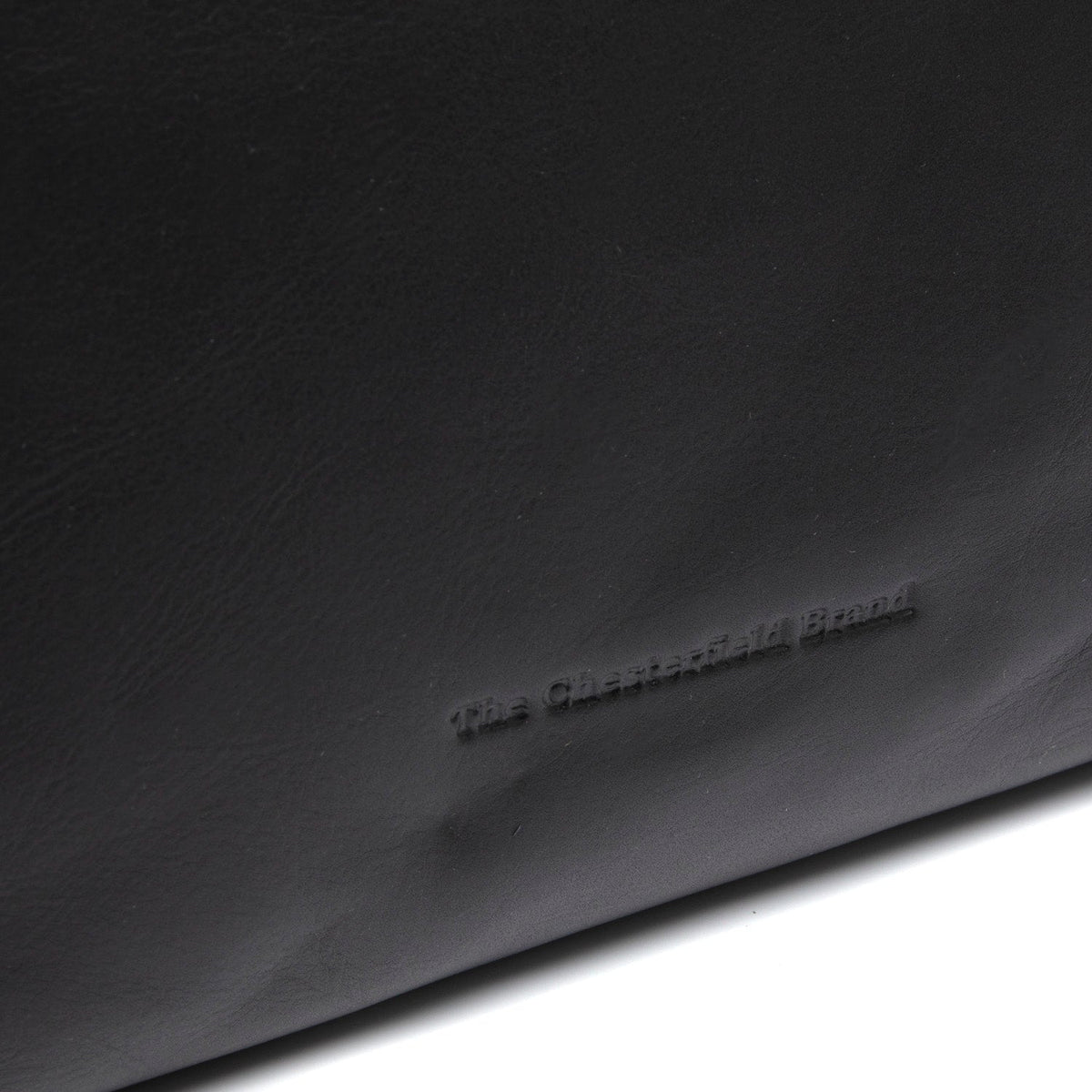 Vue détaillée of Classic Collar &amp; Heavy-Duty Zipper Hardware on Hermosa Full-Grain Leather Handbag pour Femme