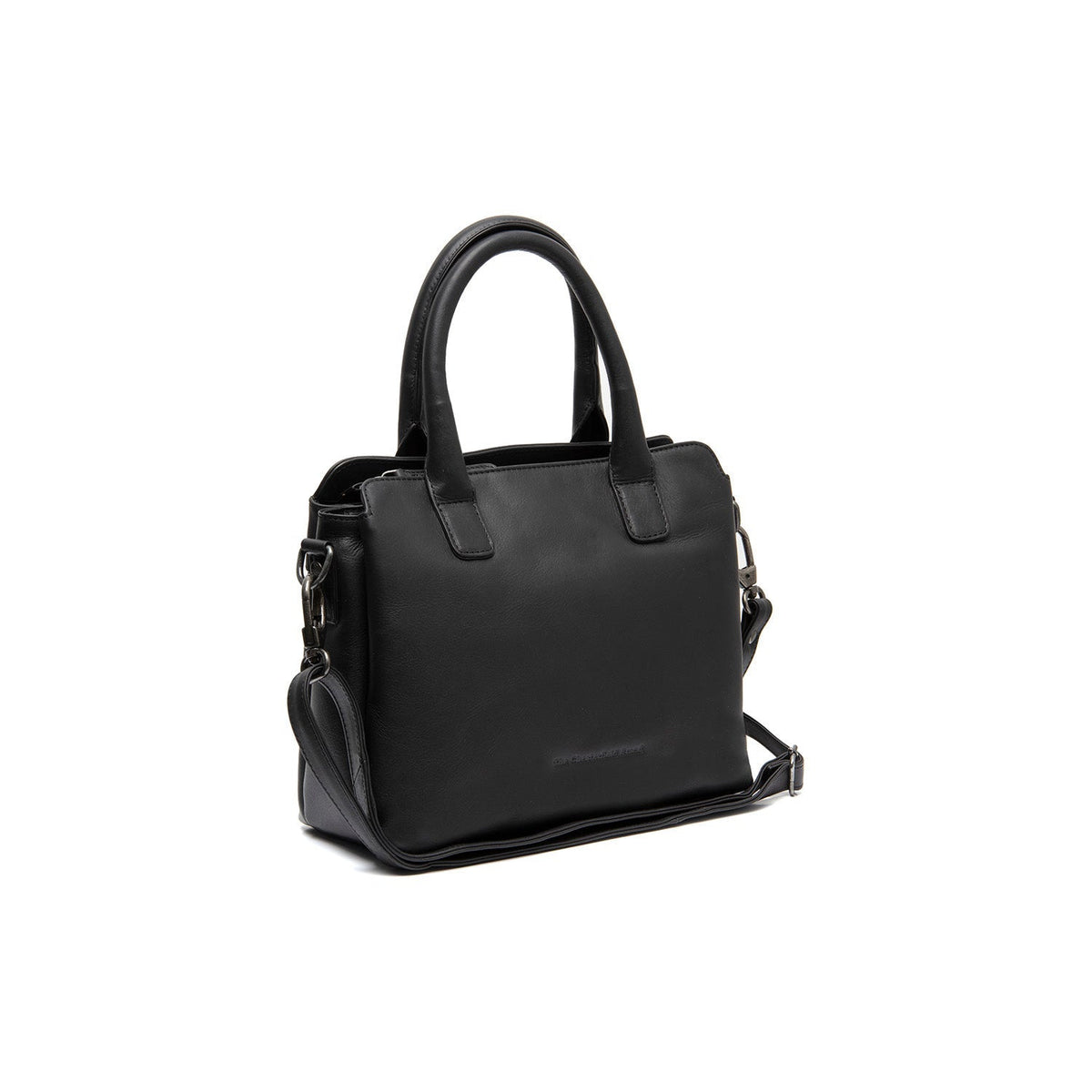 Hermosa Full-Grain Leather Handbag pour Femme in Classic 100% Full-Grain Leather - Vue de face &amp; silhouette ajustée | Acheter en ligne