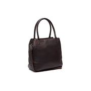 Tailored Rib Cuffs &amp; Hem Craftsmanship Construction Detail on Solvin Full-Grain Leather Handbag pour Femme