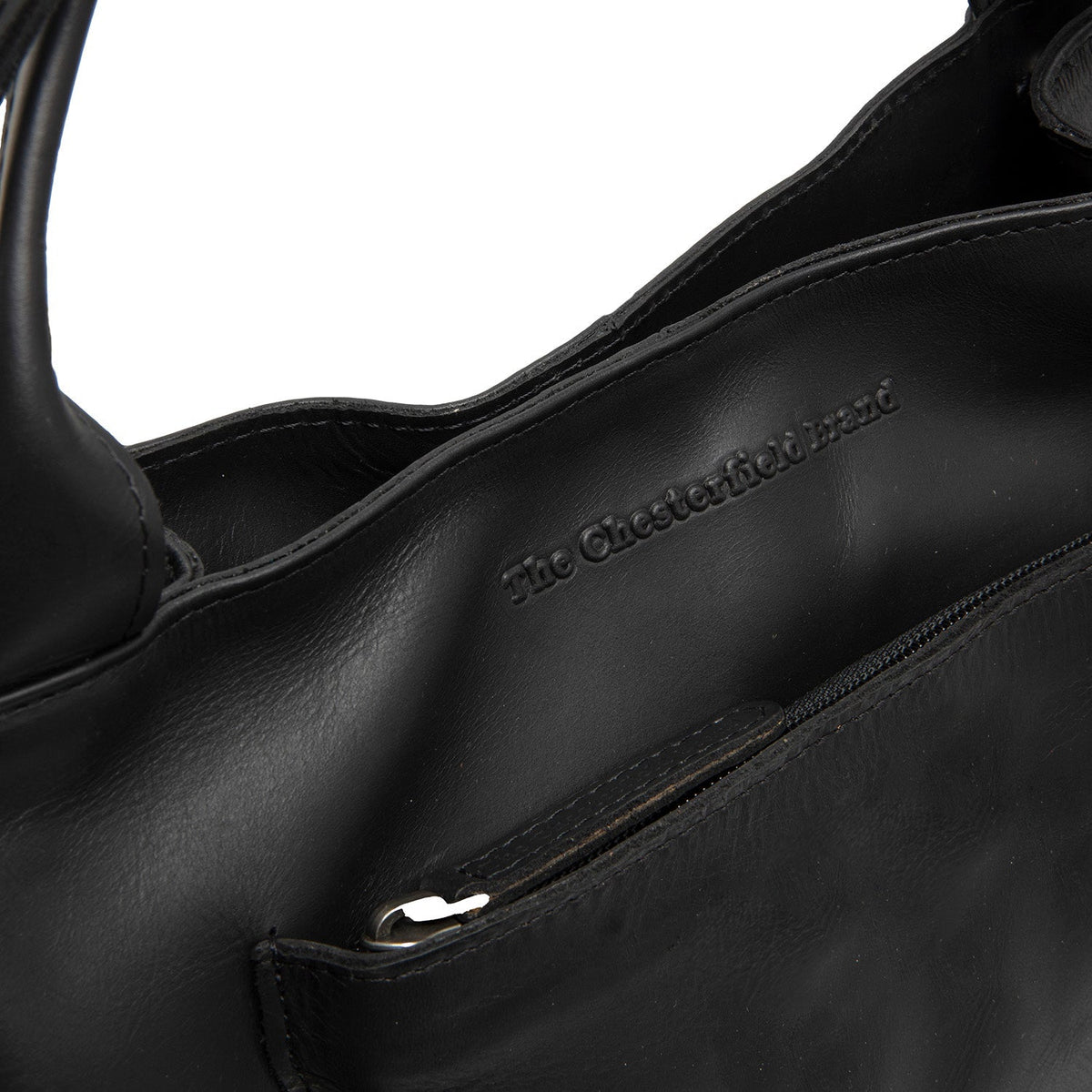 Tenara Full-Grain Leather Handbag pour Femme - Vue de profil avec coupe de manche ergonomique
