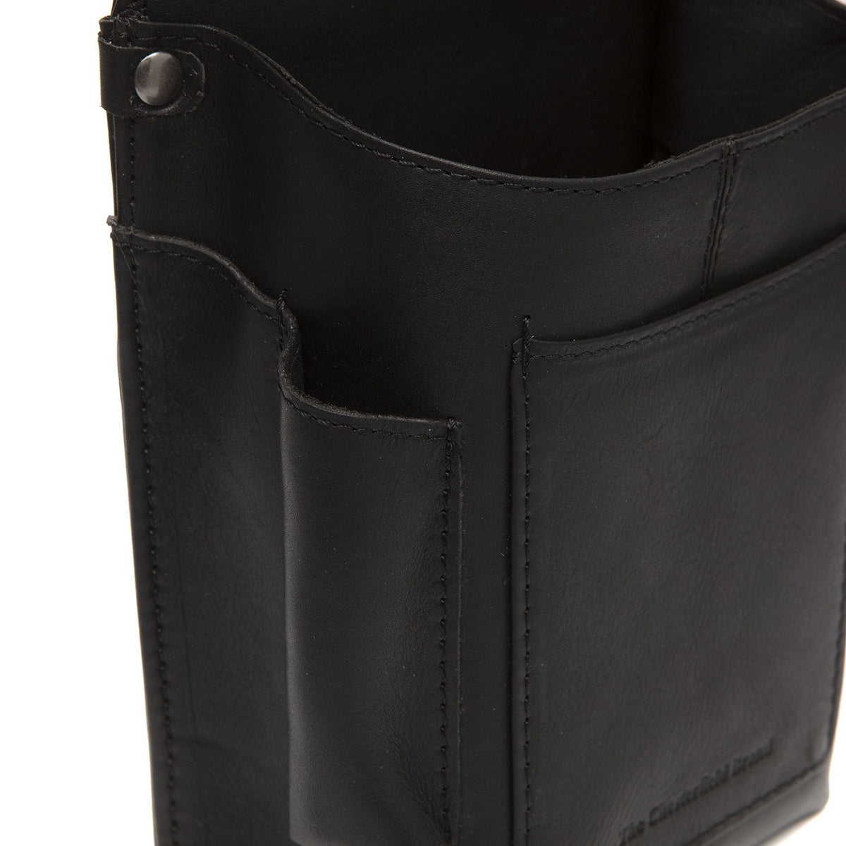 
Solid Antique Brass Hardware & Heavy-Duty Dual Zipper Detail on Taiwan Cuir Pleine Fleur Waiter Portefeuille Holster