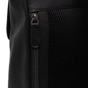 Solid Antique Brass Hardware &amp; Heavy-Duty Dual Zipper Detail on Farrow Full-Grain Leather Laptop Backpack pour Femme