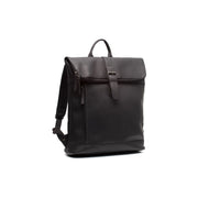 Larsson Full-Grain Leather Laptop Backpack pour Femme in Classic 100% Full-Grain Leather - Full Exterior Front Profile View | Acheter en ligne