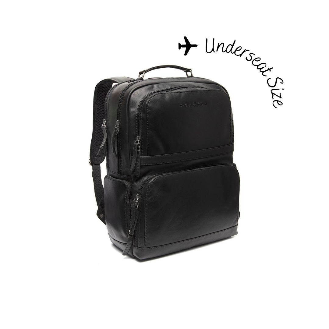 
Lennox Sac à dos d'ordinateur en cuir pleine fleur en cuir pleine fleur véritable 100% - Full Exterior Vue de face & silhouette ajustée | Acheter en ligne