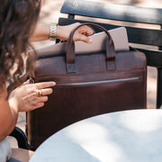 Levanto Full-Grain Leather Laptop Bag pour Femme – Vue produit alternative 2
