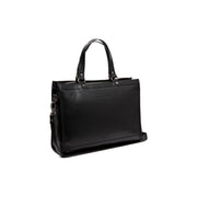 Manly Full-Grain Leather Laptop Bag pour Femme in Classic 100% Full-Grain Leather - Full Exterior Front Profile View | Acheter en ligne