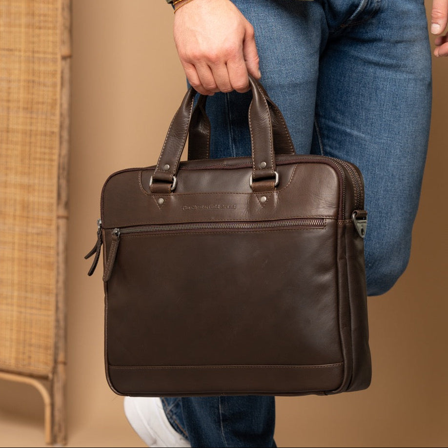 Montara Full-Grain Leather Laptop Bag pour Femme – Vue produit alternative 2