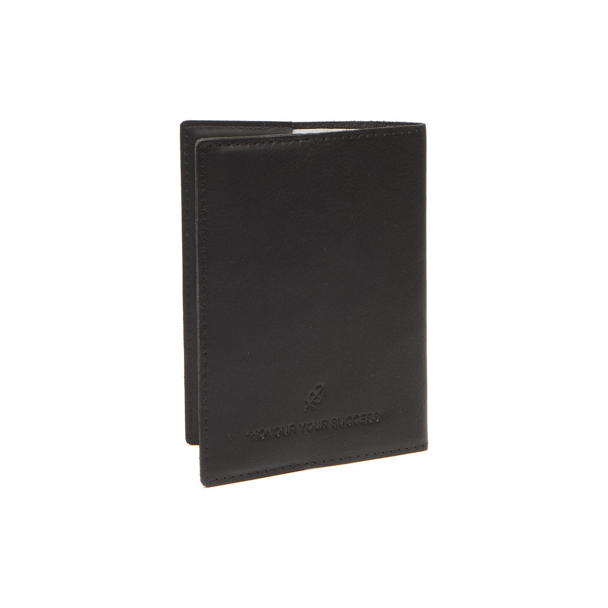 Vue détaillée of Classic Collar &amp; Heavy-Duty Zipper Hardware on Leather Passport Case pour Femme