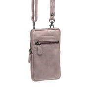 Salta Full-Grain Leather Phone Bag pour Femme in Classic 100% Full-Grain Leather - Vue de face &amp; silhouette ajustée | Acheter en ligne