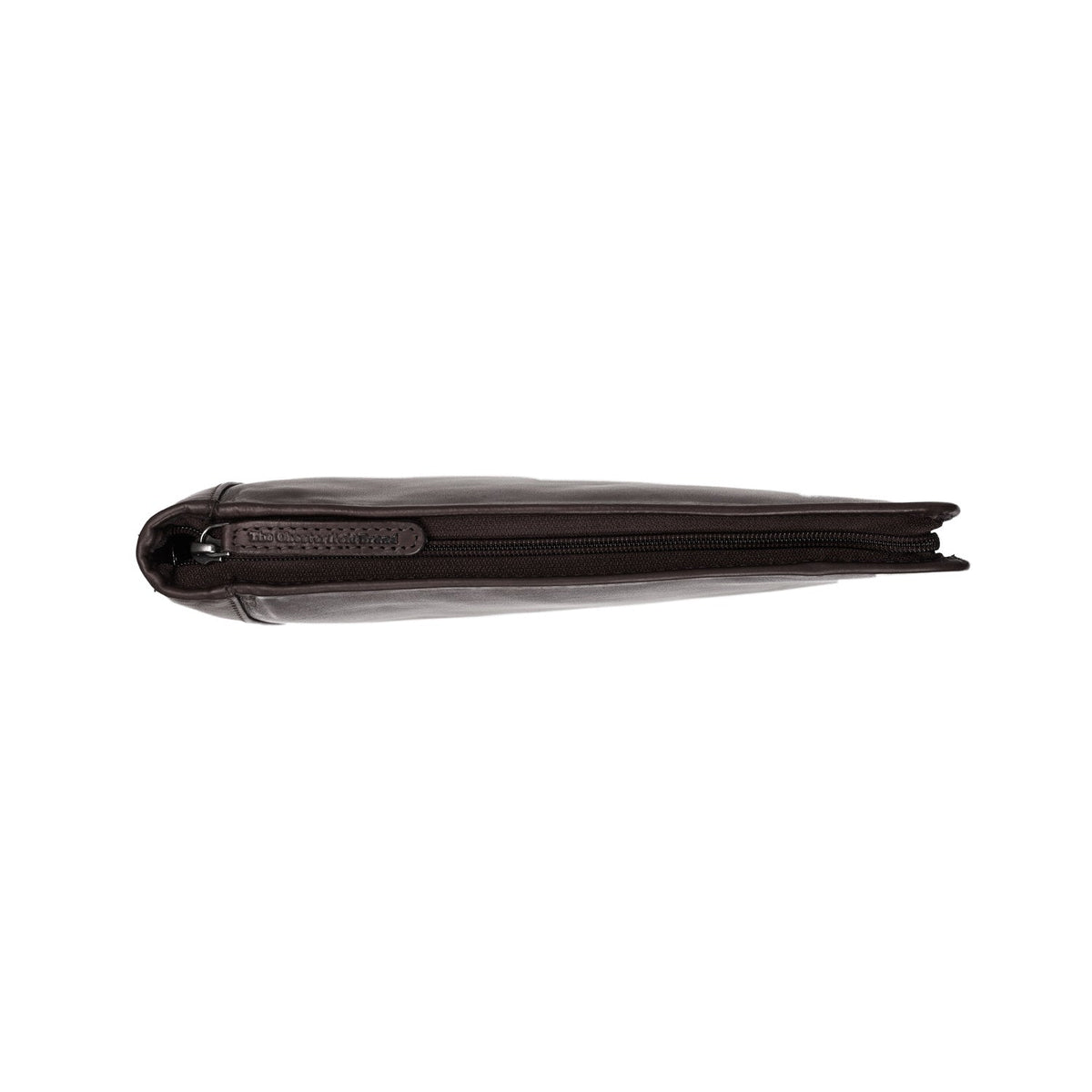 Styled Fit Perspective of Leather Portfolio Barnet pour Femme on Model - Natural Daylight Drape