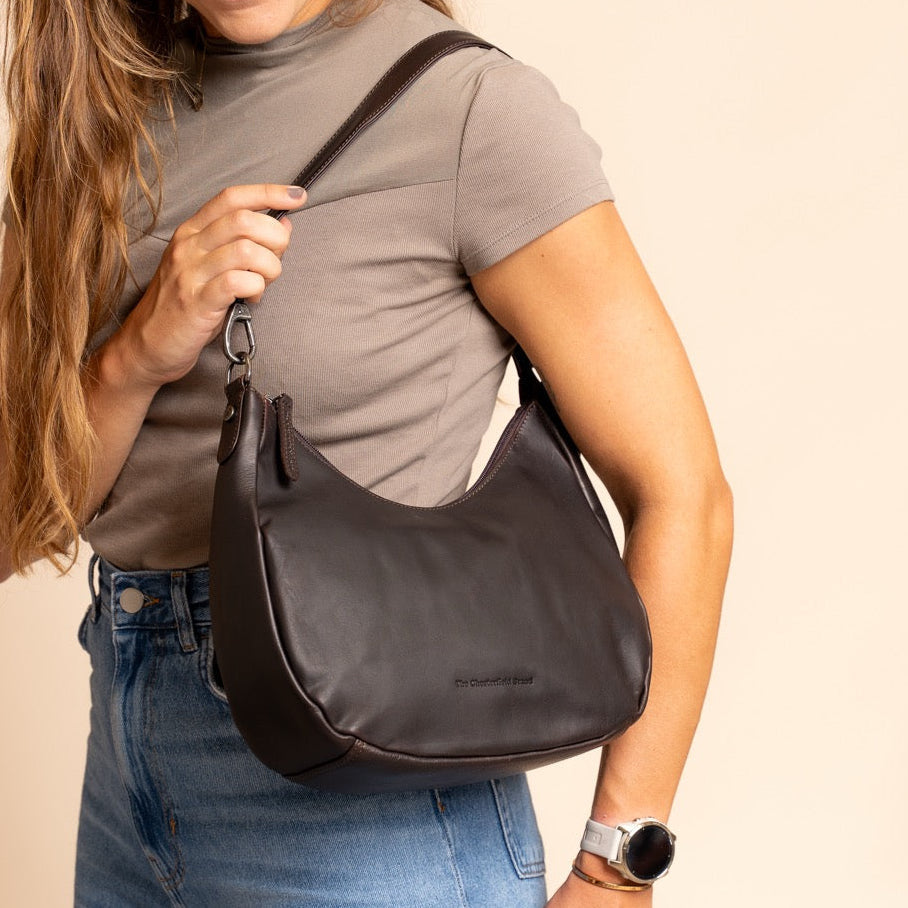 Alexandria Full-Grain Leather Shoulder Bag pour Femme – Vue produit alternative 2