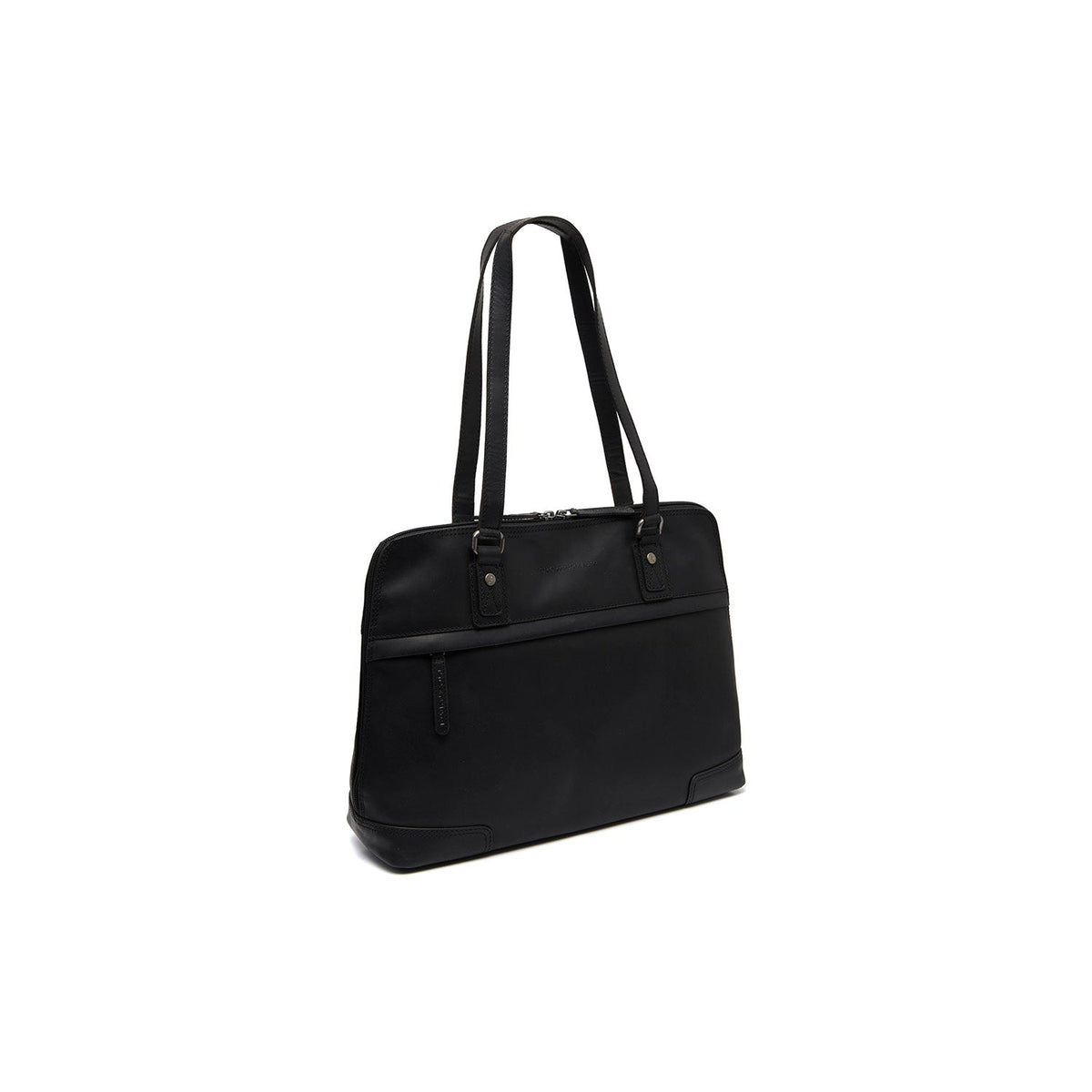 Branson Full-Grain Leather Shoulder Bag pour Femme in Classic 100% Full-Grain Leather - Full Exterior Front Profile View | Acheter en ligne