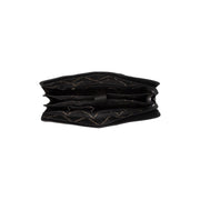 
Solid Antique Brass Hardware & Heavy-Duty Dual Zipper Detail on Fidenza Sac bandoulière en cuir pleine fleur