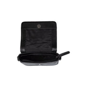 Solid Antique Brass Hardware &amp; Heavy-Duty Dual Zipper Detail on Marcella Full-Grain Leather Shoulder Bag pour Femme