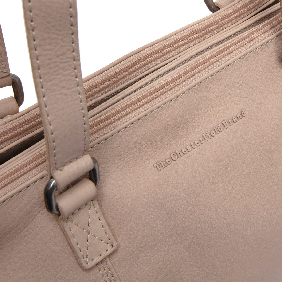 Marvos Full-Grain Leather Shoulder Bag pour Femme - Structured Side Profile Showing Gusset Depth &amp; Expansion Capacity
