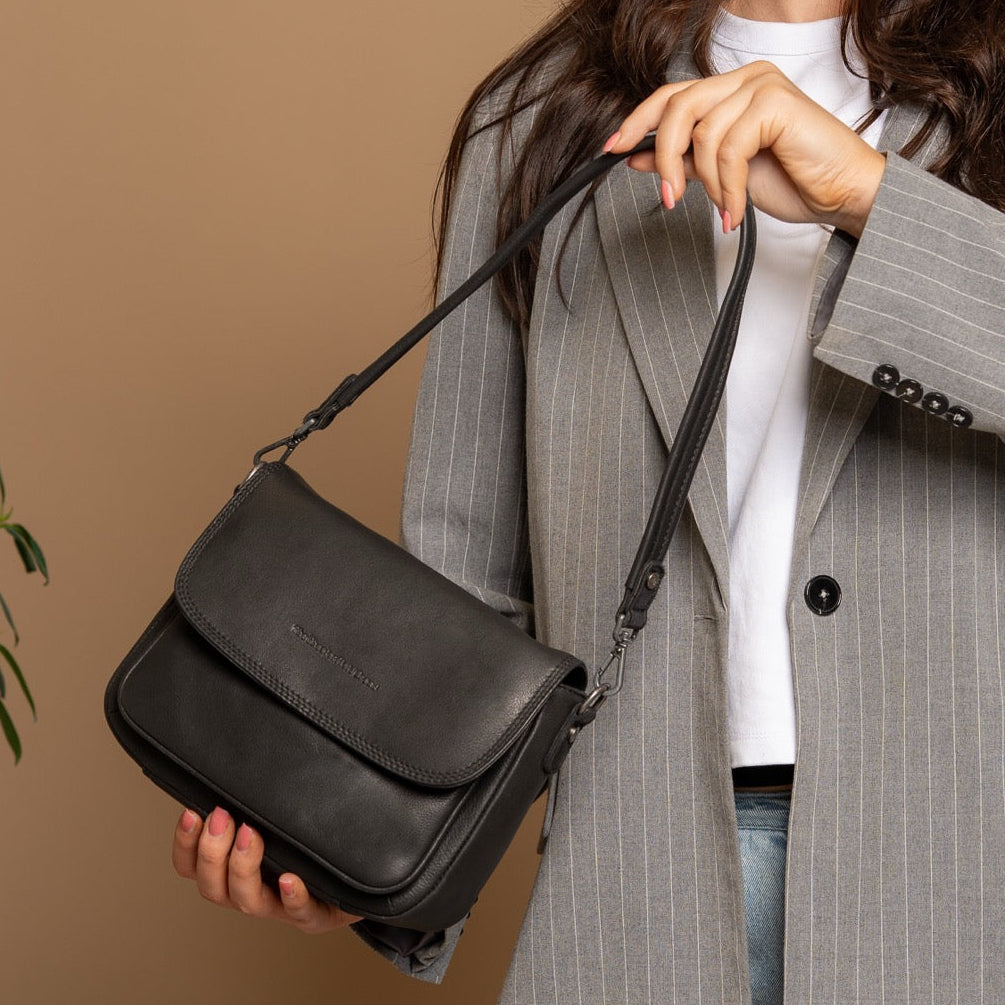 Miloa Full-Grain Leather Shoulder Bag pour Femme – Vue produit alternative 2