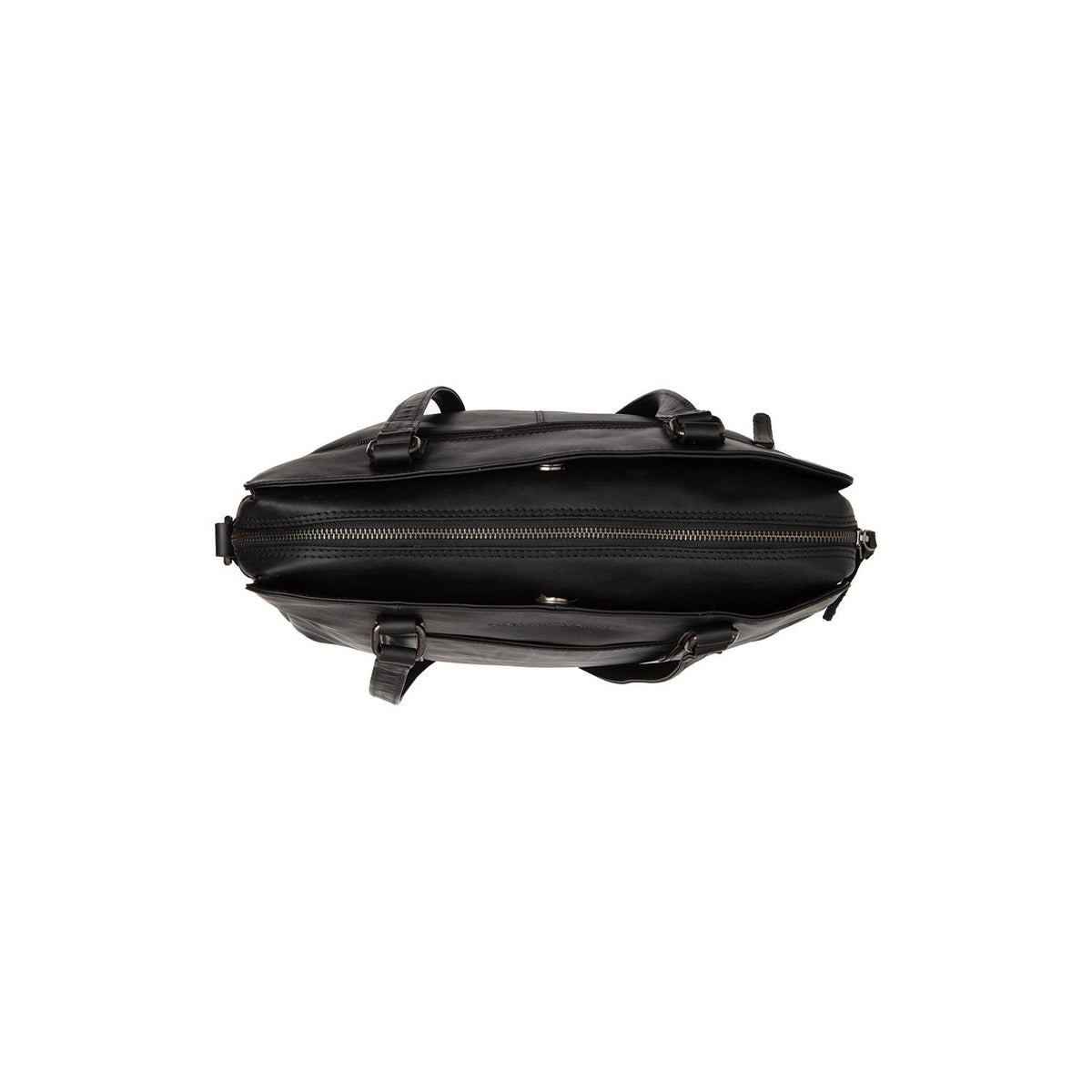 Pretoria Full-Grain Leather Shoulder Bag pour Femme - Structured Side Profile Showing Gusset Depth &amp; Expansion Capacity