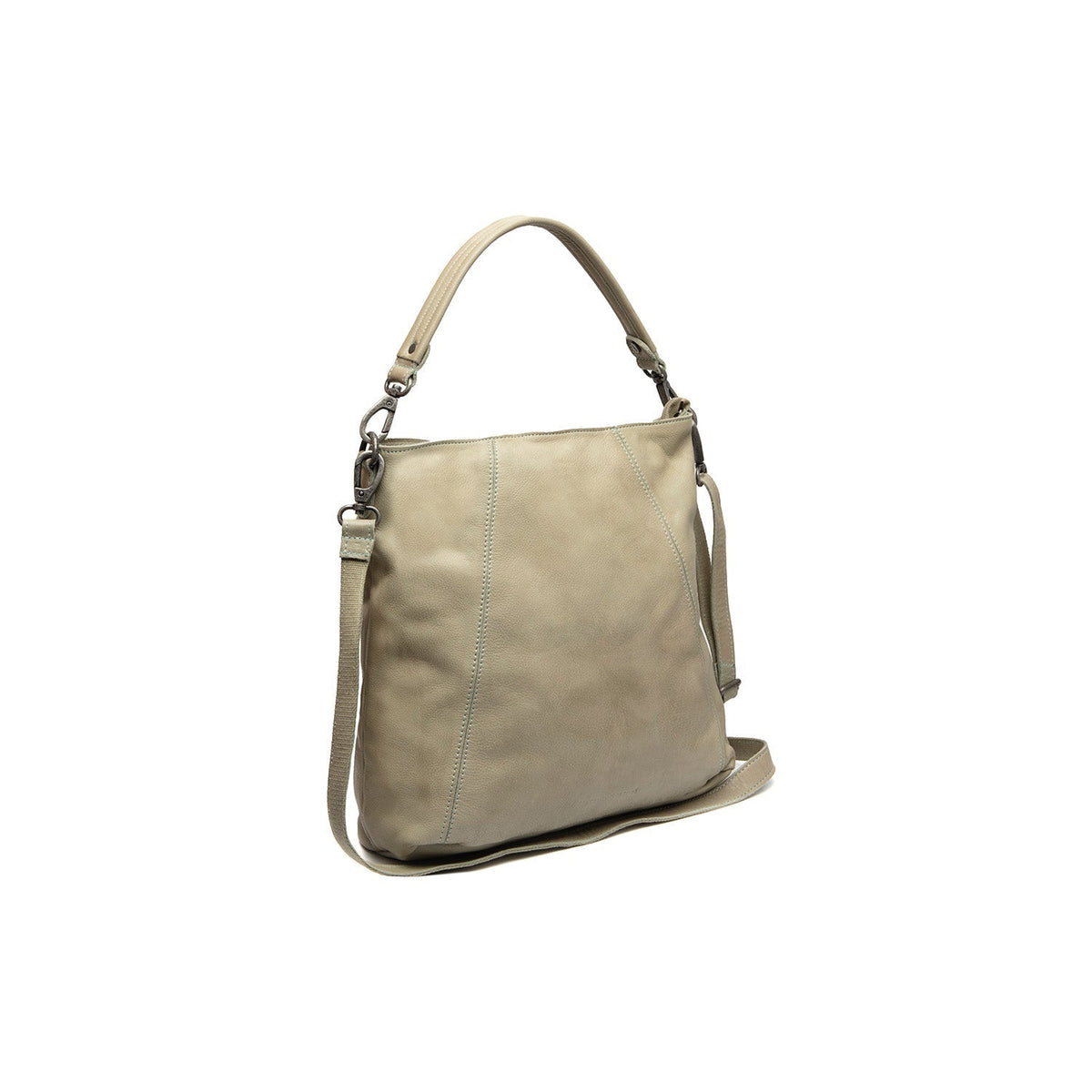 Sintra Full-Grain Leather Shoulder Bag en cuir pleine fleur véritable 100% - Full Exterior Vue de face & silhouette ajustée | Acheter en ligne