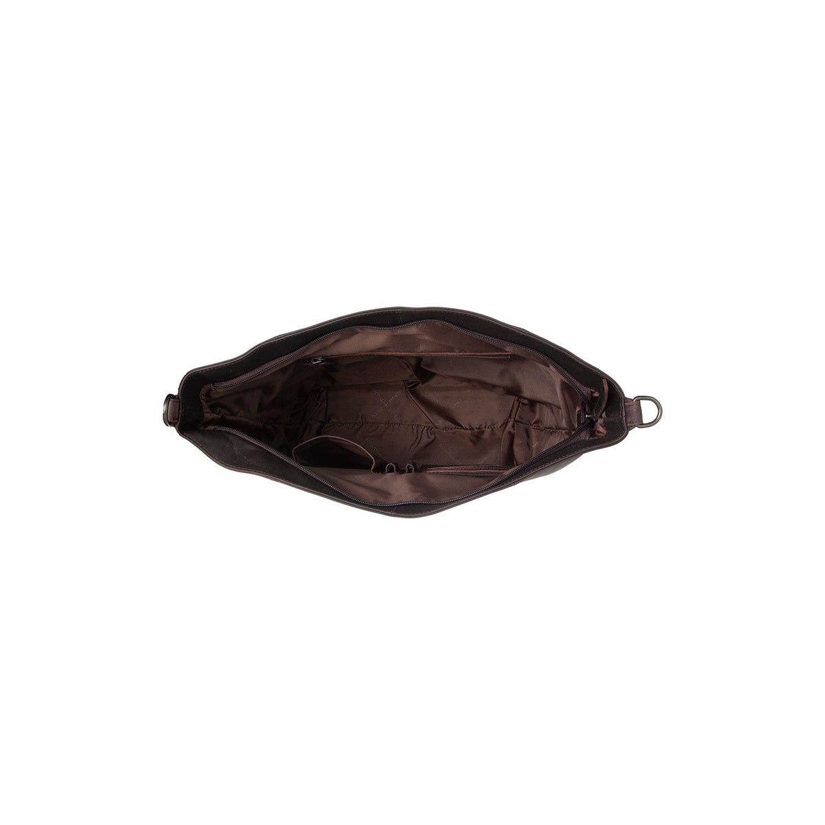 Brown Leather Shoulder Bag Zira, detail view 3