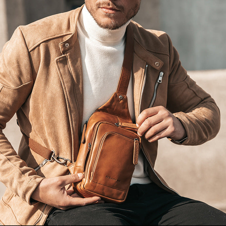 Leather Sling Bag Riga pour Femme – Vue produit alternative 2