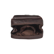 Brown Leather Sling Bag Turelle pour Femme, detail view 5